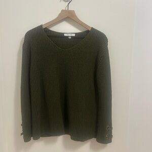 Green knit sweater
